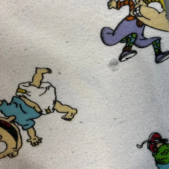 Nickelodeon Rugrats All Over Print Pajama Sweatpants Joggers White Size M - Picture 12 of 15